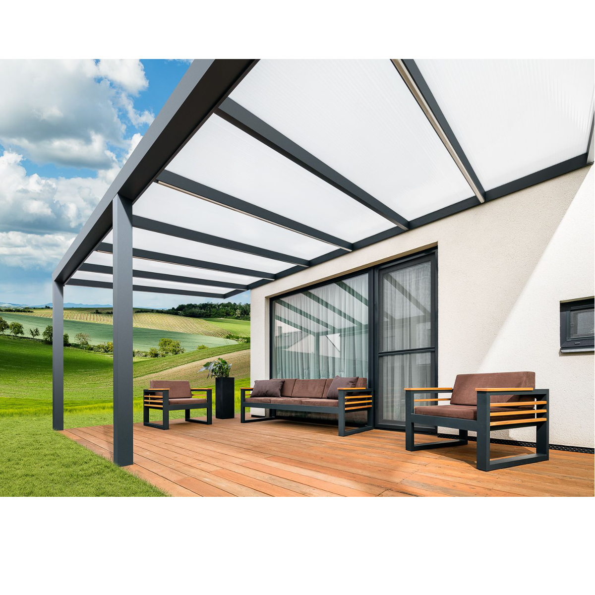 Hliníková pergola ESPACE 4 x 5m