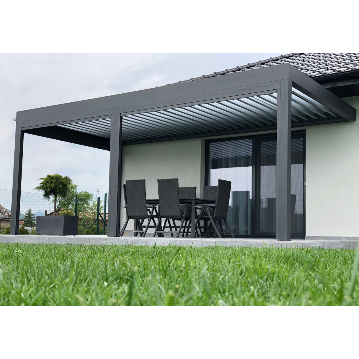 Hliníková pergola SKYLINE 4 x 6m