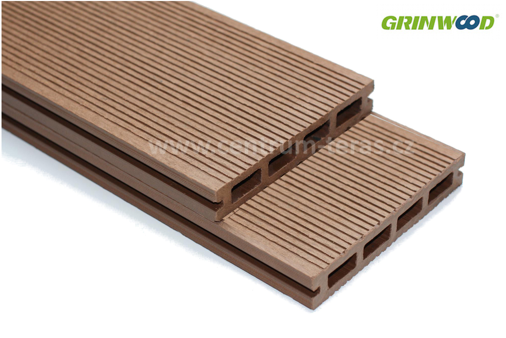 WPC terasové prkno GW009A - brown
