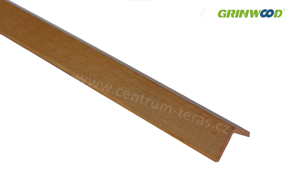 WPC lišta rohová - teak GW203-1