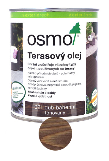 OSMO olej na terasy 0,75l Dub bahenní 021
