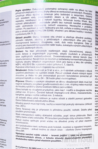 OSMO olej na terasy 0,75l Garapa 013