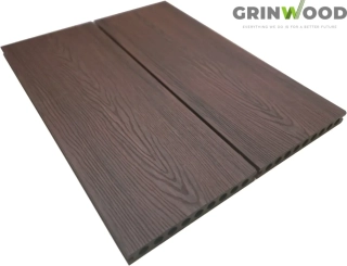 Dřevoplastové coextrudované terasové prkno GW917 - dark brown
